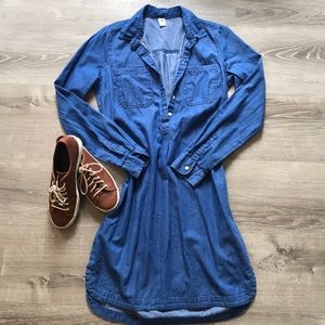 Chambray Button Up Dress